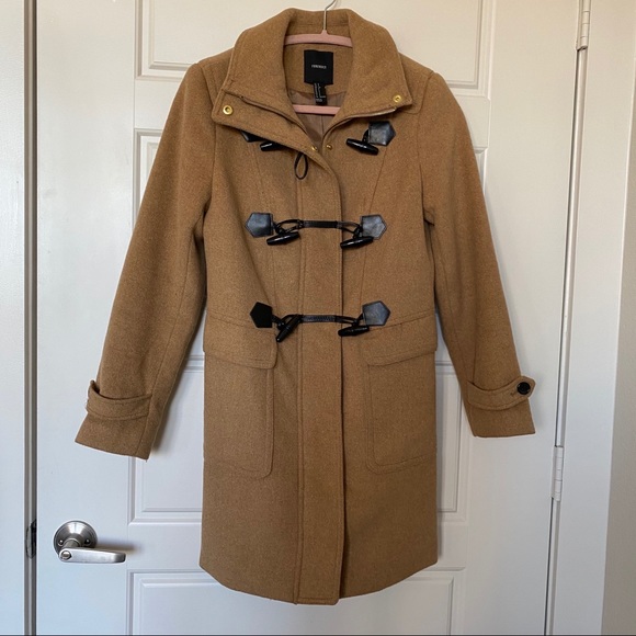FOREVER 21 TOGGLE CAMEL COAT JACKET SMALL - Picture 5 of 7